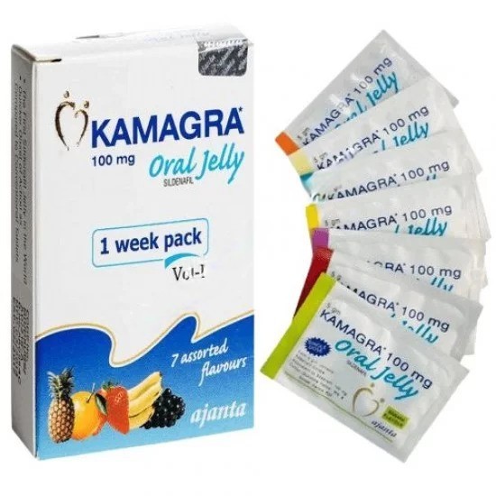 Kamagra Oral Jelly 100mg ( Sildenafil Sachets)