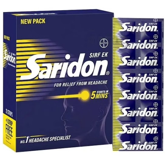 Saridon Triple Action Headache Relief Tablet @ only 0.44/Pill
