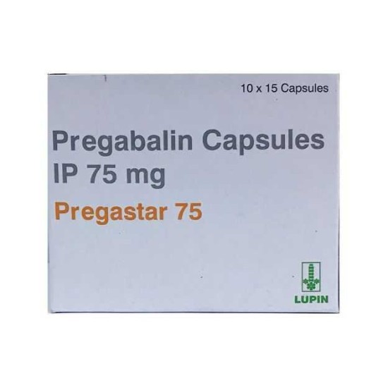 Pregabalin Lyrica- Pregastar 75 Mg Only $0.33 per Capsules