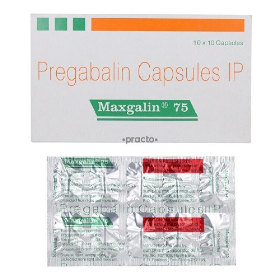 Pregabalin Lyrica- Maxgalin 75 Mg Only $0.90 per Capsules
