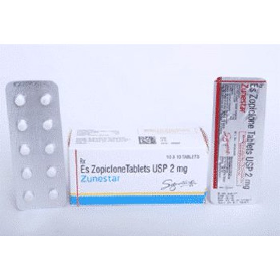 Lunesta 2mg tablet (Eszopiclone): Helps to fall asleep faster