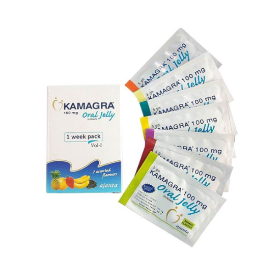 Kamagra Oral Jelly 100mg ( Sildenafil Sachets)