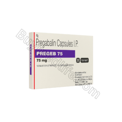 Pregabalin Lyrica- Pregeb 75 Mg Only $0.31 per Capsules