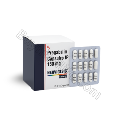 PREGABALIN LYRICA- NERVIGESIC 150 MG ONLY $0.57 PER CAPSULES