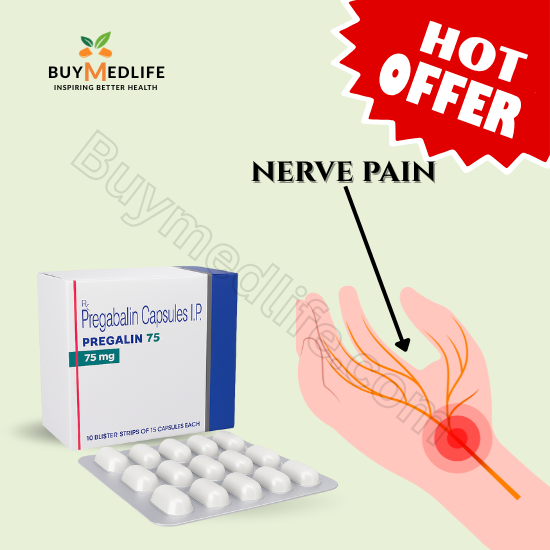 PREGABALIN 75MG CAPSULES: EPILEPSY & NERVE PAIN