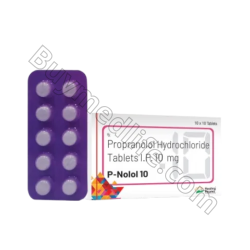 P-Nolol 10 mg (Propranolol Hydrochloride) P-Nolol 10 mg (Propranolol Hydrochloride)