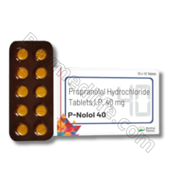 P-Nolol 40 mg (Propranolol Hydrochloride) P-Nolol 40 mg (Propranolol Hydrochloride)