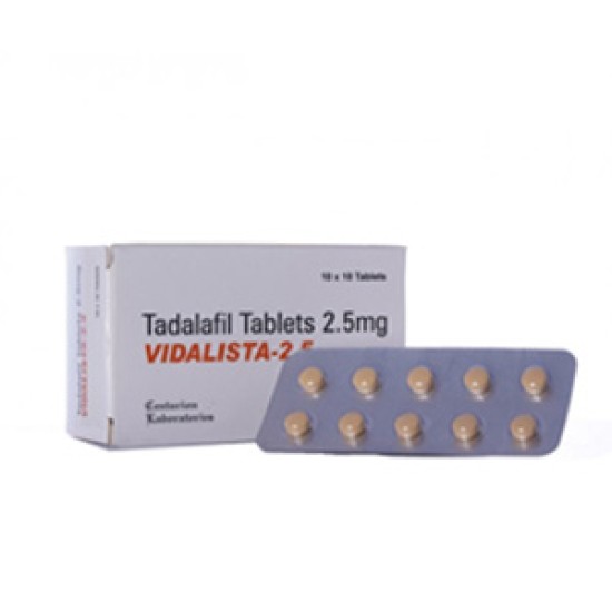 Vidalista 2.5 Mg, Tadalifil Dosage, Uses, Reviews & Best Price
